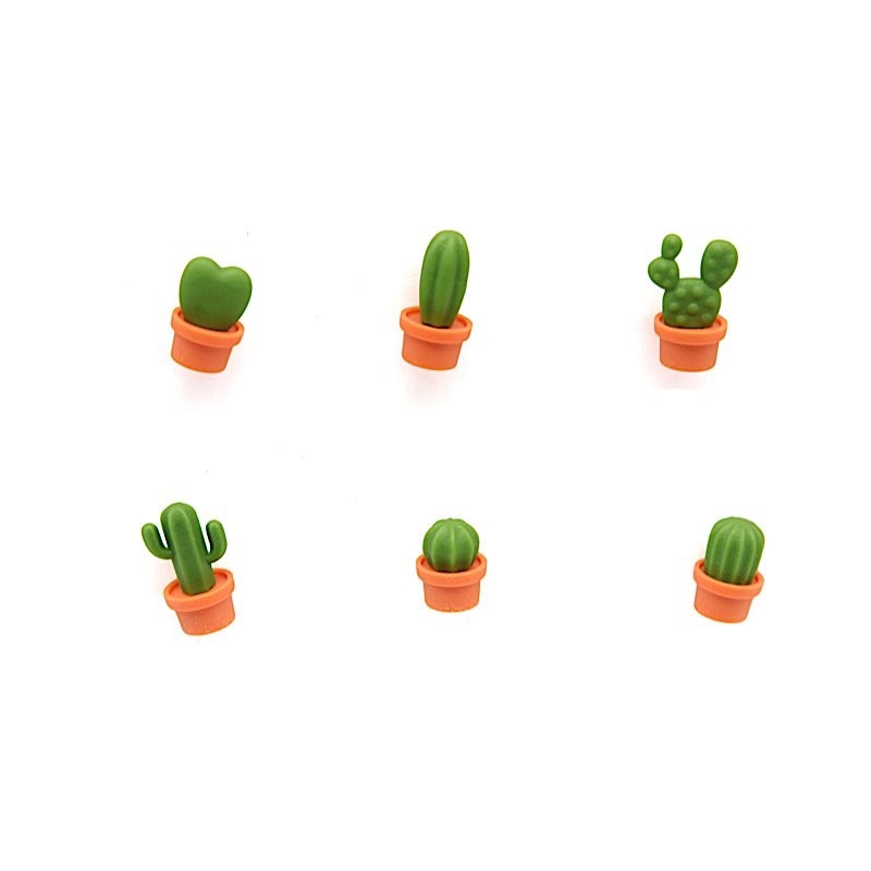 Lot de 6 magnets Cactus pot...