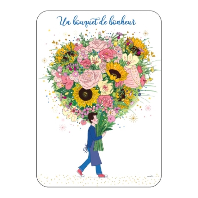 Carte simple Bouquet de...