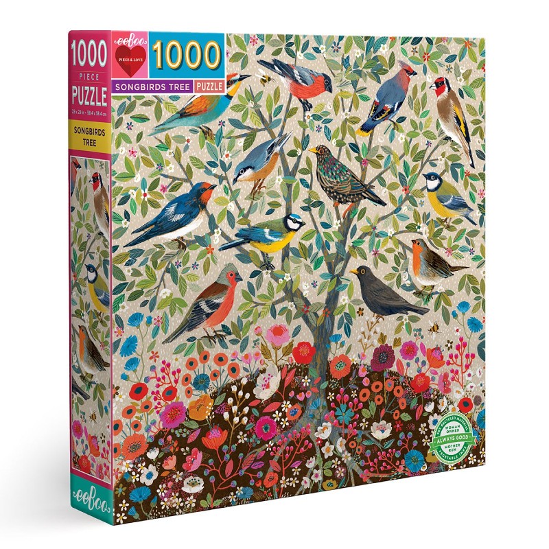 Puzzle arbre de vie 1000 pièces - enfants et adultes - Eeboo