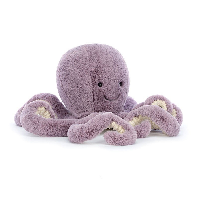 Peluche pieuvre violette