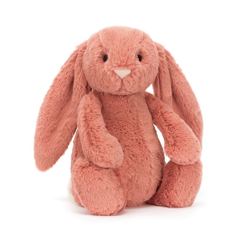 Peluche lapin saumon