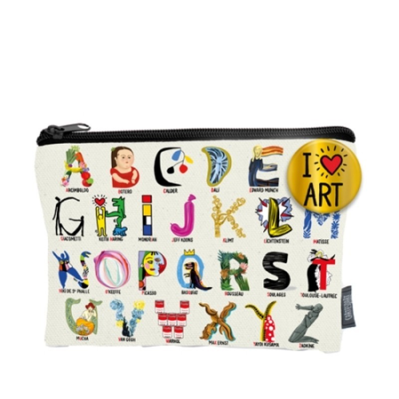 Trousse avec badge - I love...