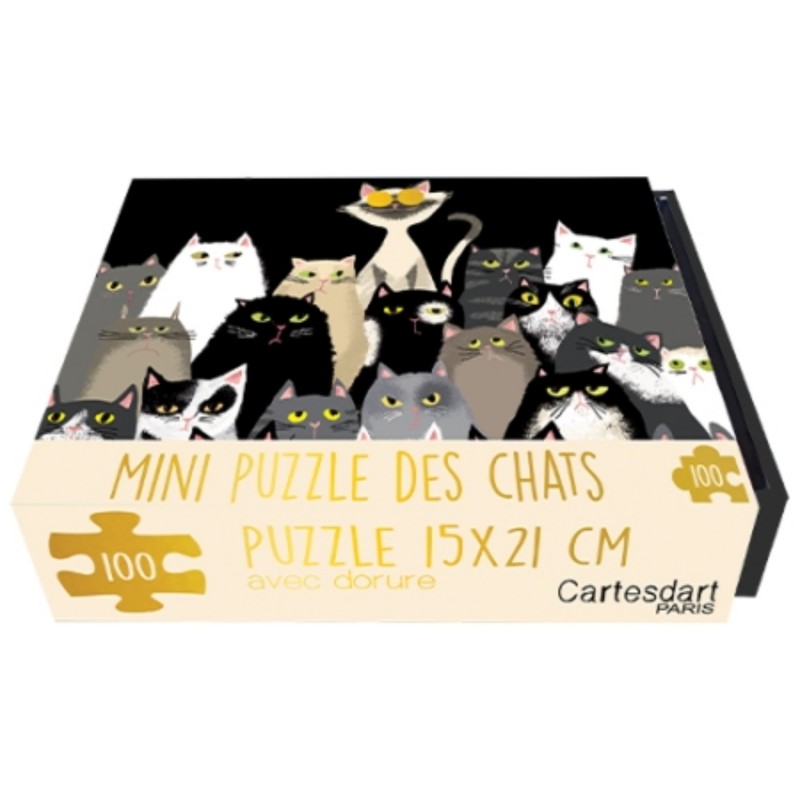 Mini puzzle 100 pièces - Chats