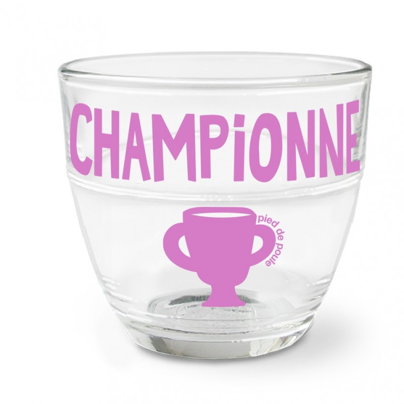 Verre Duralex championne