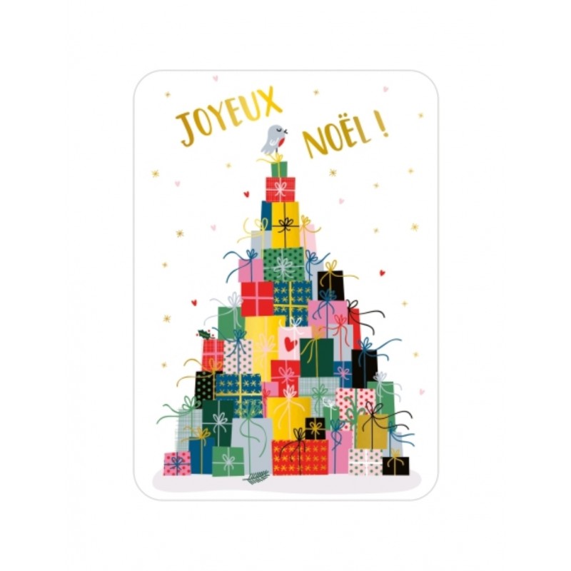 Carte joyeux Noël - Sapin...