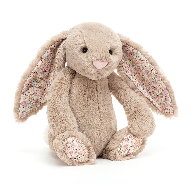 Peluche lapin liberty beige