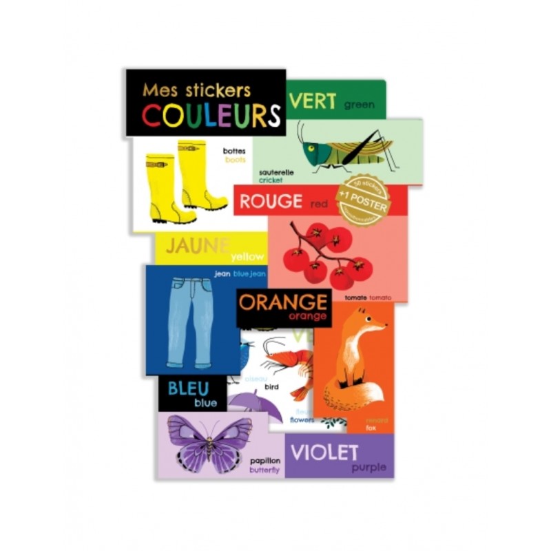 Jeu stickers - Les couleurs