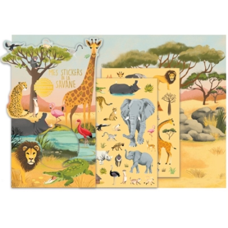 Jeu stickers - Savane