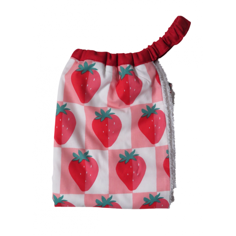 Serviette élastique Fraise