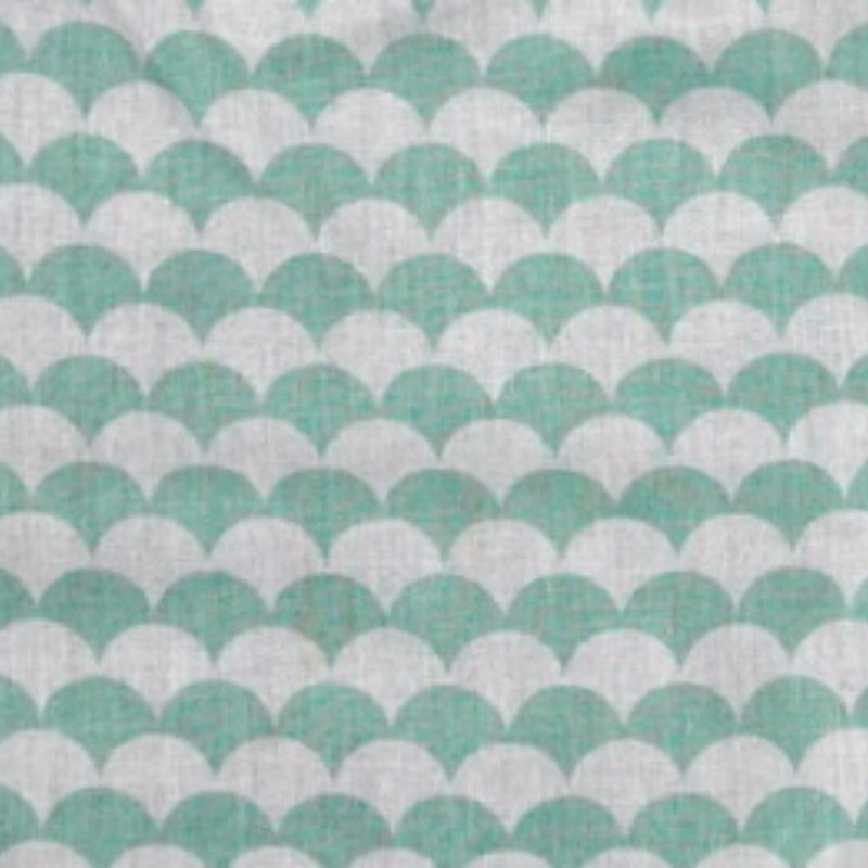 Tissu Frise vert d'eau